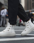 White High-top Board Shoes For Men