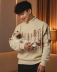 🔥 MEN'S KOREAN STYLE HALF TURTLENECK SWEATER – SLIM FIT PULLOVER (THICKENED, POLYESTER) – MINIMALIST CHIC