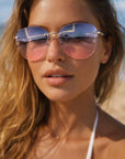 Women’s Small-Frame UV Protection Sunglasses – Elegant Personality Gradient Fashion Shades