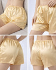 Women’s 100% Mulberry Silk Safety Shorts – 100% Pure Silk Breathable Anti-Exposure Summer Inner Shorts