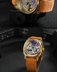 Cowhide Automatic Mechanical Watch Vintage