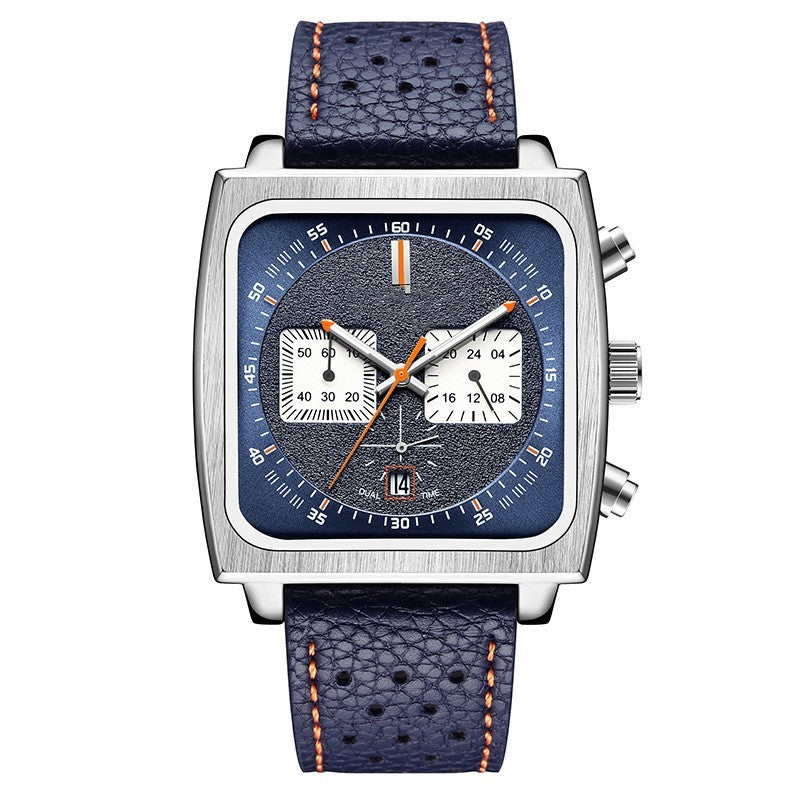 Business Men&#39;s Square Multi-function Watch