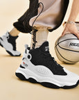 Men’s High-Top Basketball Shoes – Shock Absorbing & Non-Slip Court Sneakers