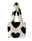 Fashion Love Heart Womens Furry Fluffy Bag