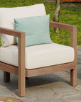 Outdoor Acacia Wood Patio Club Chair ( USA ONLY + 3 TO 5 DAYS SHIPPING)