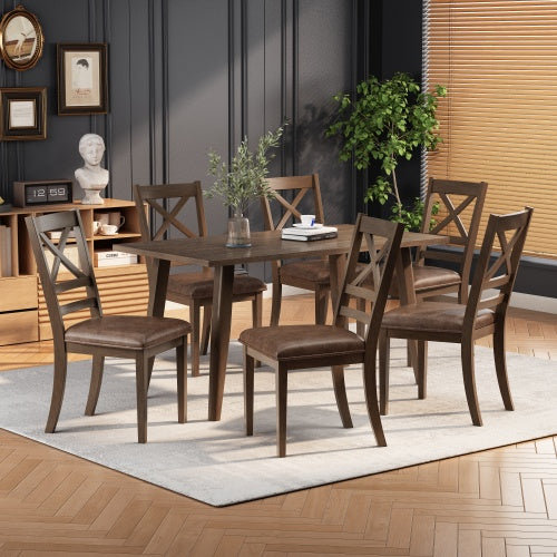 Dining Chairs Set Of 2, Brown ( USA ONLY 3 TO 5 DAYS SHIPPING)