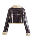 Women's Short Lapel Long Sleeve Slim Fashion Personality Jacket Jacket