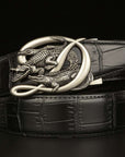 BeltCrocodile Buckle Men Belt Real Cowhide Automatic Buckle Casual