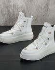 White High-top Board Shoes For Men