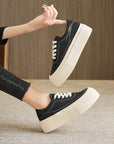 Women's Tied Platform Sports Board Shoes