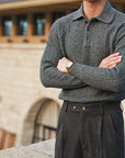 Men's Thickened Warm Base Sweater With Lapel