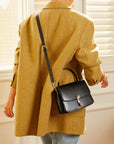 Crossbody Genuine Leather Saddle Bag Women