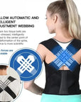 Adjustable Back Posture Belt Office Home Gym Unisex Improve Spine Clavicle Brace Posture Vest Back Posture Corrector Belt