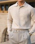 Men's Thickened Warm Base Sweater With Lapel