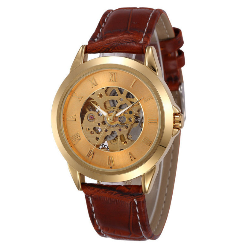 Men&#39;s Fashion Hollowed-out Automatic Mechanical Watch