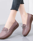 Summer Leather Breathable Women's Soft-soled Leather Shoes (3 to 7 days shipping)