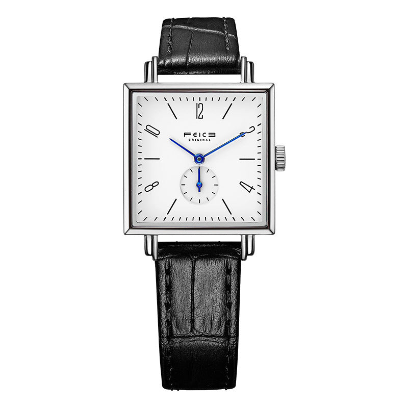 Men&#39;s And Women&#39;s Simple Square Quartz Watch