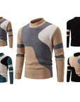 Men's Half-high Collar Colored Pullover Sweater