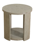 Walnut MDF And Oak Living Room Side Table ( USA ONLY + 3 TO 5 DAYS SHIPPING)