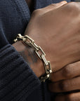 Bracelet Hip-Hop en acier titane – Street Luxe Essential