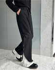 Men’s Suit Pants – Black Light Business Style