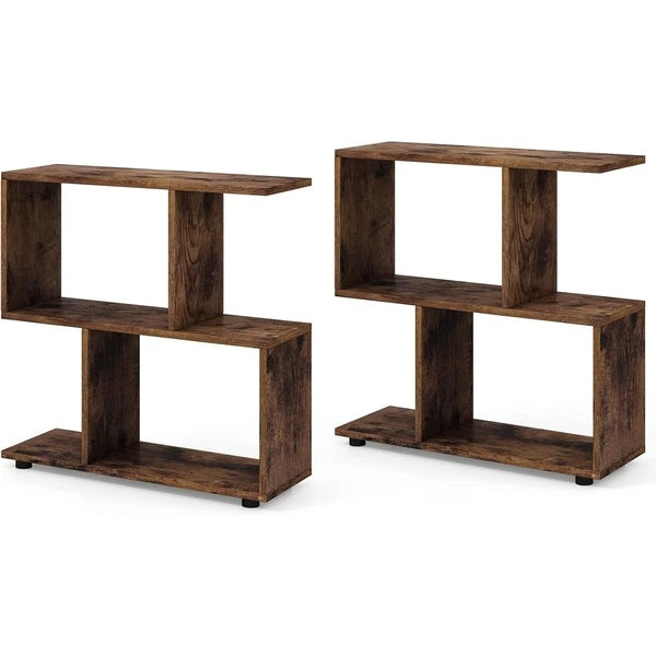 Transform Your Space With These Stylish 2-Tier Wooden Bookcases ( USA ONLY 3 TO 5 DAYS SHIPPING)