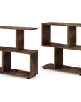 Transform Your Space With These Stylish 2-Tier Wooden Bookcases ( USA ONLY 3 TO 5 DAYS SHIPPING)