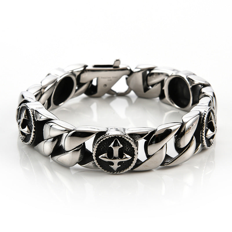 Titanium Steel Men&#39;s Bracelet