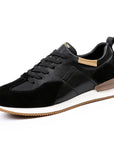 Men’s Genuine Leather Sports Shoes – Breathable Casual Low-Top Sneakers