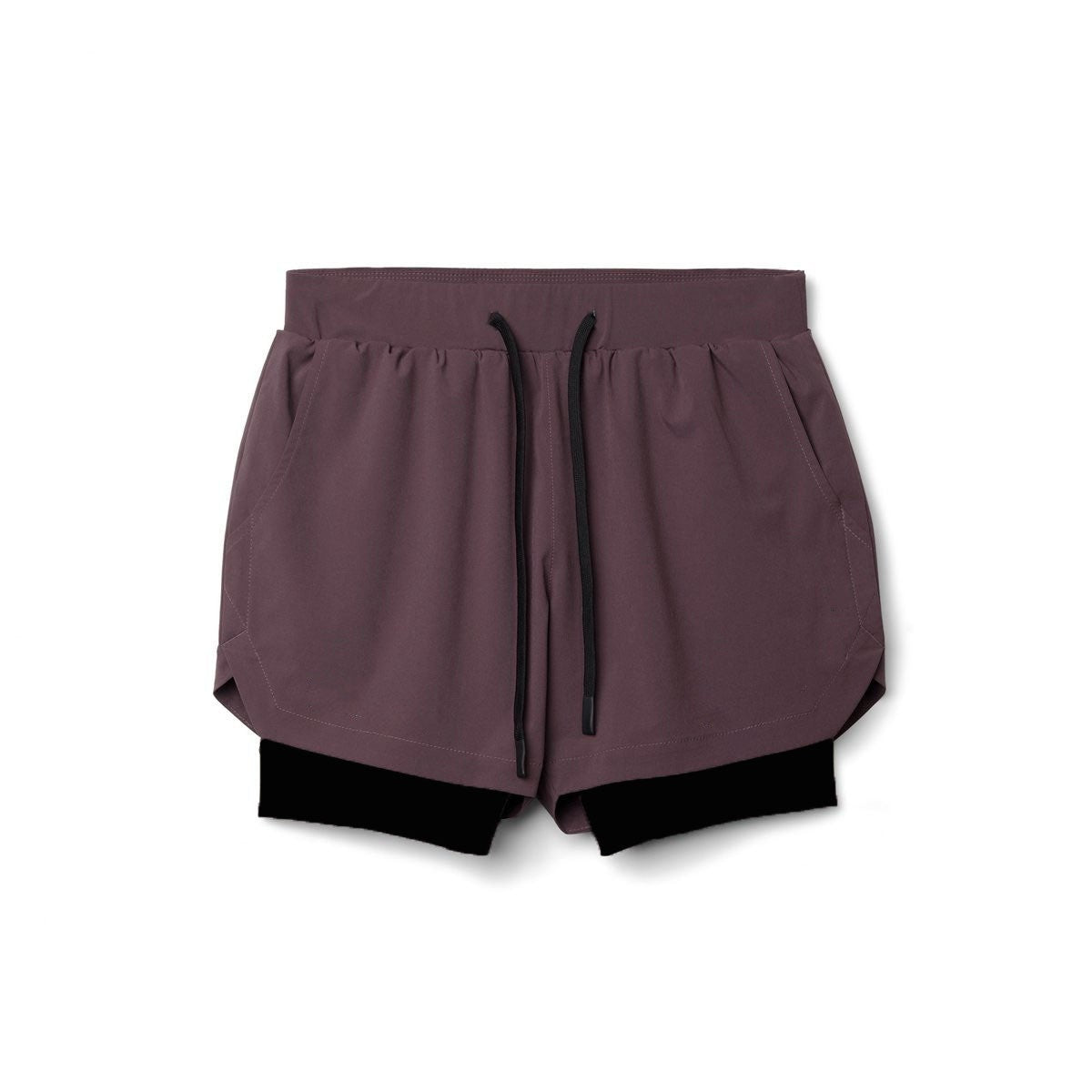 Men’s Breathable Quick-Dry Fitness Shorts – Double-Layer Muscle Fit Running Shorts with Moisture-Wicking Fabric &amp; Athletic Performance Design