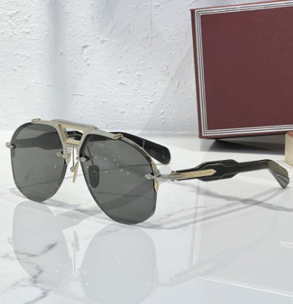 Men’s Light Luxury Metal INS-Style Pilot Sunglasses – Trendy UV Sun Protection for Travel, Driving &amp; Fashion