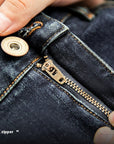 Denim Cotton Men's Vintage Denim Straight Jeans