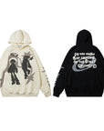 MEN’s Creative Cartoon Foam Printed Hoodie – Playful Streetwear with a Bold Edge