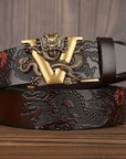 Automatic cowhide belt