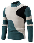 Men's Half-high Collar Colored Pullover Sweater