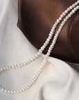 Women's natural pearl necklace