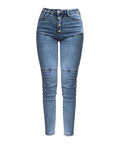 Women’s High-Waisted Denim Jeans – Slim Pencil Fit with Cotton Comfort