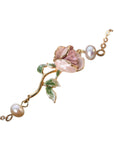 Rose Gold-plated Pearl Bracelet