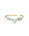 925 Silver Natural Turquoise Agate Ring For Women