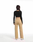 Women’s Autumn Straight Wide-Leg Jeans – High Waist Comfort Fit