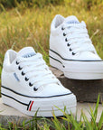 Canvas Shoes Trifle Platform White Shoes Women