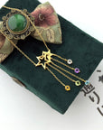 Natural crystal star fringed Necklace (3 to 7 Days shipping)