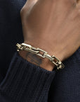Bracelet Hip-Hop en acier titane – Street Luxe Essential