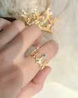 Vintage castle crown ring FOR WOMEN