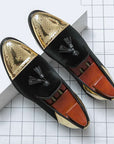 British Korean Version Of The Trend Pointed Gold Small Leather Shoes Men