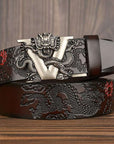 Automatic cowhide belt