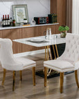 Velvet Upholstered Dining Chair - 2-piece Set ( USA ONLY + 3 TO 7 DAYS SHIPPING)