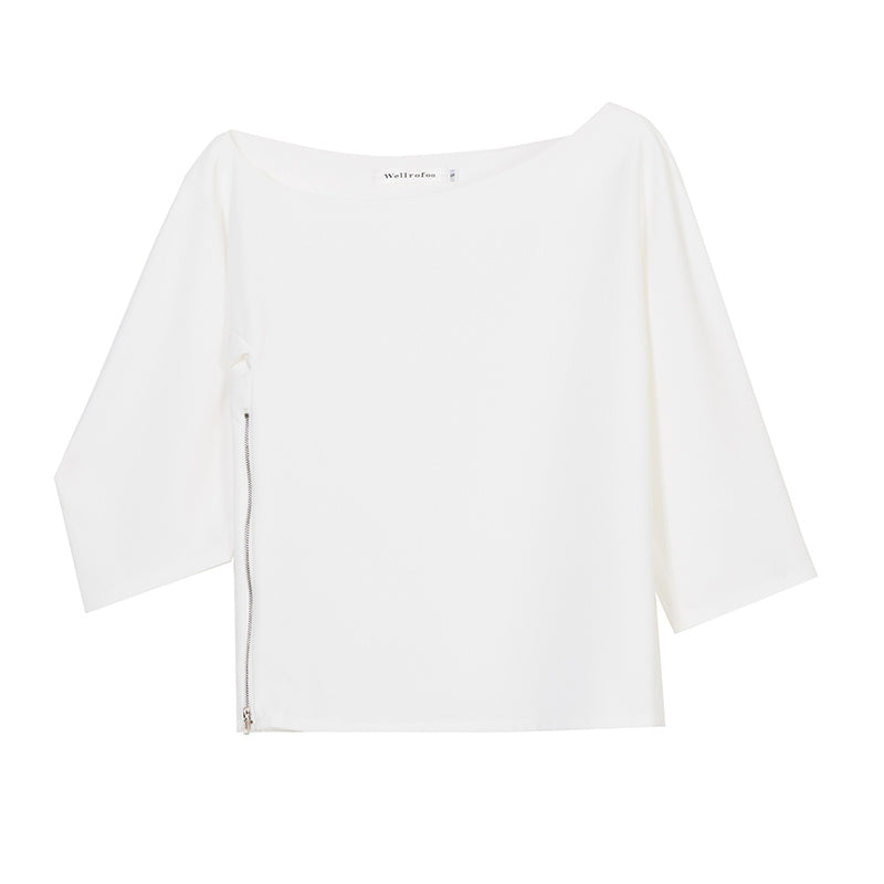 Women’s Strapless Shoulder Shirt - Polyester Stretch Top (91-95% Polyester, Slim Fit Casual Blouse)