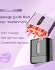 Electric Scalp Massager Cow Horn Massage Comb Red Light Oil Applicator Promote Hair Growth Portable Hair Guid Comb