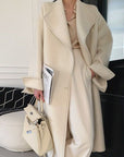 Long Fur Lapel Extended  Overcoat